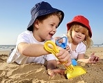 enfants à la plage